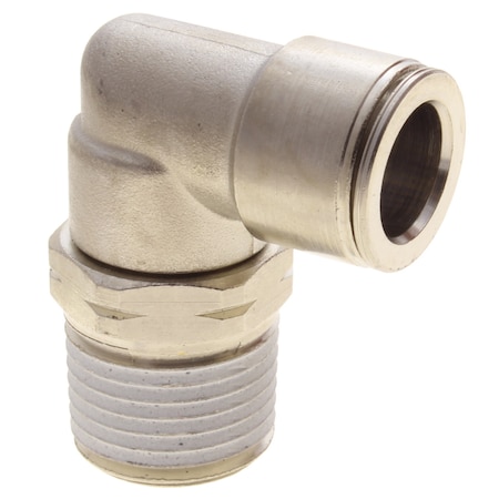 TECHNIFIT Fitting, PTC, Male Hex Elbow, Swivel, Brass 1/2" x 1/2" Male NPT B12-04ML